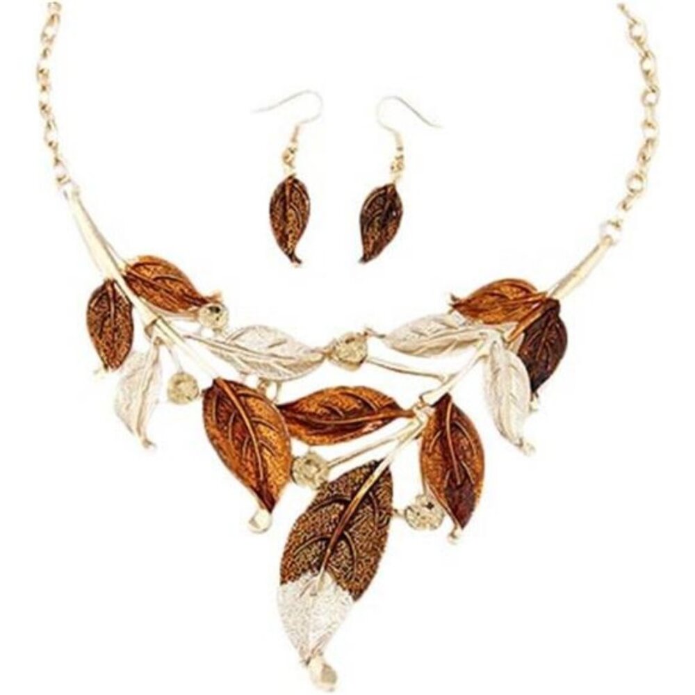 ZaH Boho Jewelry Set Pentant Necklace and Earrings for‎ Women Vintage Gift